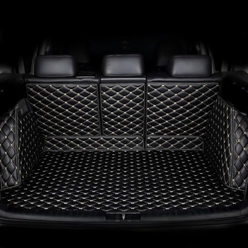 ZhangJW Auto Kofferraummatte Leder für Audi A4 B9 Avant/Kombi 2015-2023 2024, Wasserdicht rutschfest Anti-Kratz Langlebige Leder Auto Kofferraumauskleidung Matte Zubehör