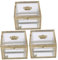 DEARMAMY 3Er-Box schmuckschatulle aus glas Karte golden transparent Andenken Boxen mit Deckel Anzeige storage boxes aufbwahrungs-box schmuck display Glasvitrine Glaskästen zur Präsentation