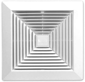 A2ZWORLD Ventilateur d'extraction de salle de bain mural ou plafond, 300x300mm, trou 250x250mm, profondeur 150mm, 30W 230V 50Hz, 220m³/h 35dB