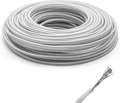 Trimmerfaden Mähfaden 2,4 mm x 30 M, Stahldraht Freischneider Rasentrimmer Faden, Rasentrimmer Freischneider Schnur Mähfaden für Motorsense für Weed Grass Yard Garden