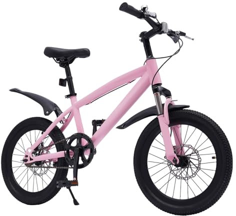 Hadwigger 18 Zoll Kinderfahrrad ab 13 Jahre Kinder Fahrrad Scheibenbremse,59-70 cm Einstellbarer Sitz,Frontfederung,Mädchenfahrrad Kinderrad - Jugendrad