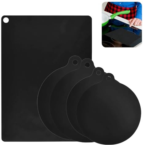 toothank Induktionsschutzmatte, Induktionskochfeld Schutzmatte, Induktionsmatte, Silikon Matte, Hitzebeständige Anti-Rutsch Matte für Induktionsherd, Kratzfeste Unterlage zum Schutz des Kochfelds