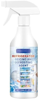 Freezer Defroster Spray, Fast-Acting Fridge & Freezer Defrosting Spray for Ice Buildup Removal, Powerful Refrigerator De-Icer Cleaner, Easy to Use, Streak-Free Finish