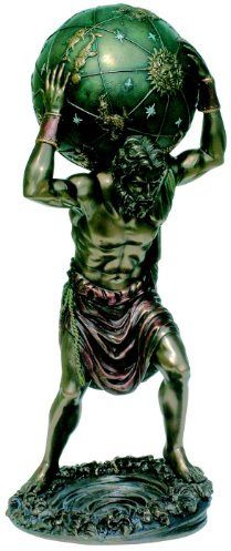 Atlas griechischer Titan Figur Skulptur Statue Träger des Himmels
