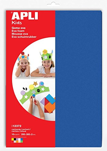 agipa 12372 Moosgummi, 300 x 200 mm, Inhalt: 10 Blatt