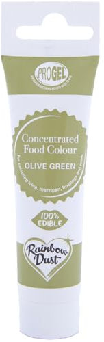 Rainbow Dust ProGel Professional Food Colouring, Olive Green 25g