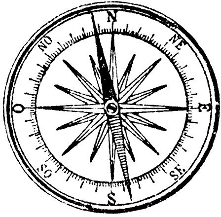 Artemio Type E Kompass Holz Stempel