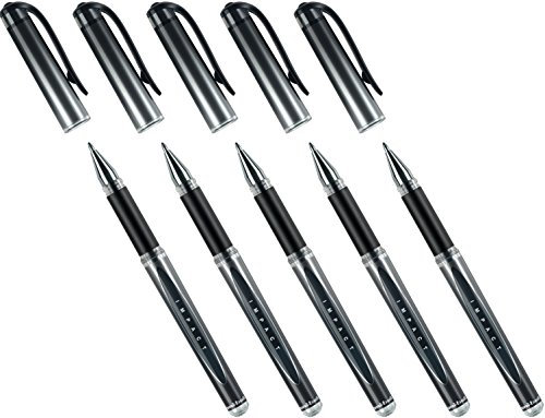 Faber-Castell Gelschreiber Uni-Ball Impact UM-153S (5 Stück, schwarz)