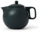Viva Scandinavia Porzellan-Teekanne mit Deckel und Teesieb für losen Tee, Losetee, Blatt-Tee, tropffreier Auslauf, 1,0 l, Schwarz V76039