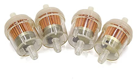 sourcingmap 4pcs Magnetic Motorcycle Gasoline Gas Oil Fuel Filter for 7mm Hose