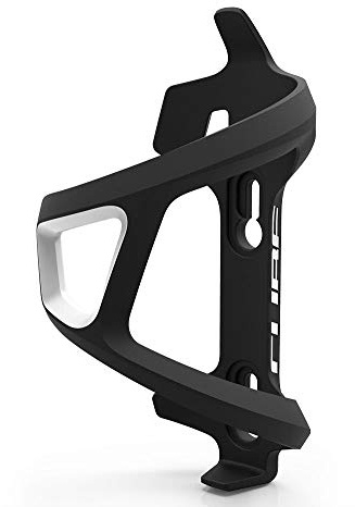 Cube HPP Side-Loading Cycling Bottle Cage - Black/White, Left Sided Loading/Bicycle Cycle Biking Bike Ride Mountain Road Water Drink Flask Bidon Lightweight Bracket Mount Holder Carrier HPA HPC HPP