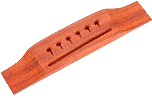 6-Saitige Gitarrenbrücke, Rosewood-Brückensattel für 6-Saiten Westerngitarre Zubehörteile