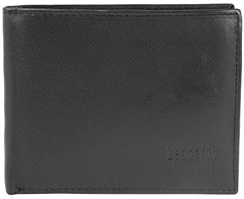 LEONARDO VERRELLI Herren-Geldbörse Leder 9,3x11,9x3 cm Querformat 3000220