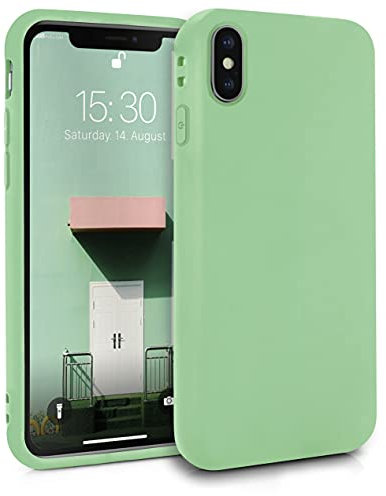 MyGadget Cover per iPhone X | XS - Custodia Protettiva in Silicone Morbido – Case TPU Flessibile - Protezione Antiurto & Antigraffio - Verde Oliva Chiaro