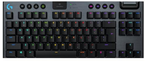 Logitech G G915 TKL - Teclado RF inalámbrico + Bluetooth QWERTY inglés británico, color negro