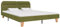 vidaXL Polsterbett mit LED Klassisch Bett Doppelbett Ehebett Schlafzimmerbett Bettgestell Bettrahmen Lattenrost Stoffbett Grün 180x200cm