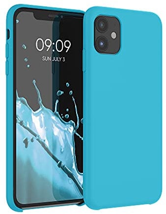 kwmobile Case Compatible with Apple iPhone 11 Case - TPU Silicone Phone Cover with Soft Finish - Ocean Blue