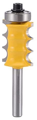 Tungsten Carbide Triple Bead Router Bit 1/4 Shank Molding Router Bit Milling Cutter Woodworking Edge Trimming Cutter Tool