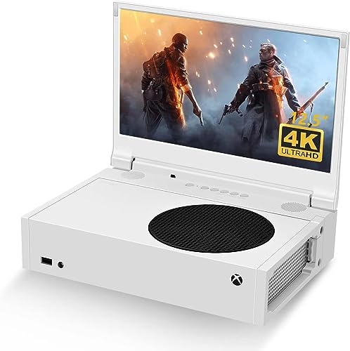 G-STORY 12.5‘’ Portable Monitor for Xbox Series S 4K Portable Gaming Monitor IPS Screen for Xbox Series S(not Included) with Two HDMI, HDR, Freesync Game Mode Travel Monitor (4K for Xbox Series S)