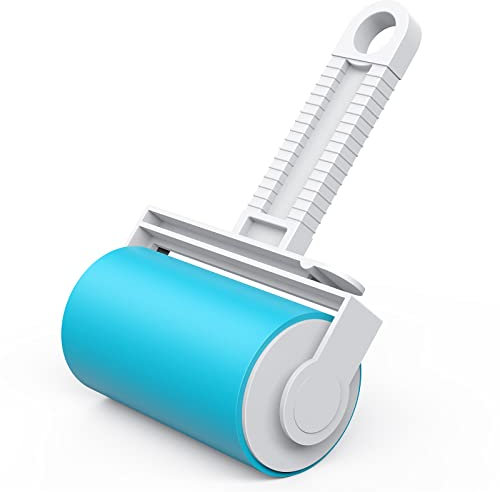 Novitika Reusable Washable Pet Dog Cat Hair Remover Roller Clothes, Remove Hair Again In 2 Seconds Quick Dry, Pet Dog cat Clothes Roller Sticky pet cat hair remover roller,Strong Handle.