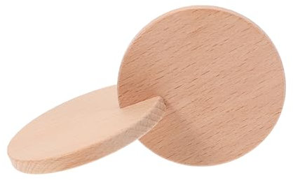 Toddmomy Hand to Hand Discs Baby Wooden Interlocking Discs Toy Wood Teether Toys Finger Grasping Toys for Baby Kids