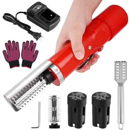 MXBAOHENG Electric Fish Scaler Remover Powerful Cordless Fish Scale Scraper
