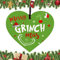 Merry Grinch mas,Placa rústica de invierno para puerta de invierno, letrero vintage para puerta de pared para fiesta de Año Nuevo, suministros de bolas de árbol de Navidad
