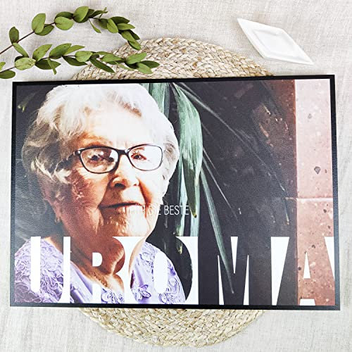 Uroma Geschenk Holzbild - Foto Geschenk - personalisierbar zum Hinstellen/Aufhängen opt. beleuchtet Geschenke Für Uroma Weihnachten, Geschenk Uroma, Geschenke Uroma - personalisierte Geschenke