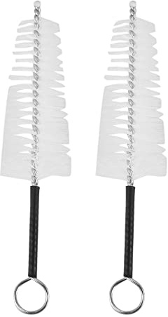 Doumneou 2 stücke Universal Mundstück Reinigung Pinsel Nylon für Posaune Trompete Horn Blasinstrument
