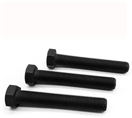 M16 M18 M20 M22 M24 M27 M30 M36 Schwarzer Stahl Feinzahn Vollzahn Sechskantschrauben Grade 10.9 Außensechskant Maschinenschraube Bolt-M36x3,200mm,1pcs