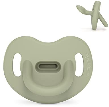 Suavinex, Schnuller aus Silikon, für Babys 6/18 Monate, Schnuller mit anatomischem Sauger Sx Pro, super weich und flexibel, ideal zum Schlafen, Colour Essence, Grün