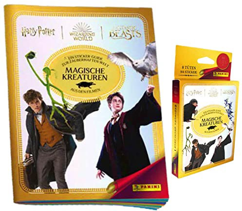 Panini Harry Potter Sticker - Magische Kreaturen (2023) - 1 Album + 1 Blister Sammelsticker