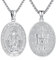 Eusense Heilige Jungfrau Maria Halskette St. Maria Anhänger Kette 925 Sterling Silber Heilige Halskette Kette katholischen religiösen Schmuck Medaille Schutz Amulett für Frauen Mädchen