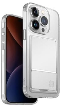 UNIQ Air Fender ID Handyhülle Kompatibel mit iPhone 15 Pro (CrystalClear)
