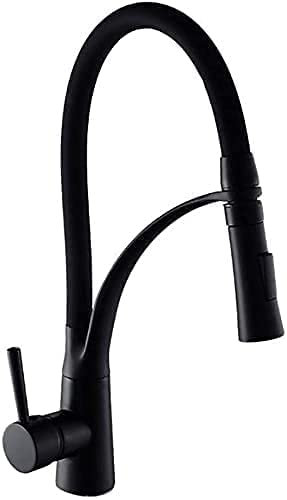 -Grifos de agua, grifo de cocina extraíble, grifo de fregadero de lavaplatos Grifo de fregadero de cocina giratorio de 360° 2 tipos de modos de salida de agua Interruptor único Mezcla de agua fría y c