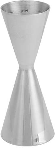 Jier Double Japonais en Acier Inoxydable 304, Tout-en-un, Tasse à Vin Brillante pour Barman, Shaker à Cocktail de 30 à 60ml (30 à 45 ml)