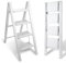 Eulenke Scala pieghevole a 4 gradini, in alluminio, pieghevole, leggera, scala a pioli a 4 livelli, scala antiscivolo con fusibile pieghevole, scala pieghevole per casa, cucina, portata fino a 150 kg,