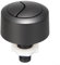 Botones de descarga de inodoro de repuesto para cisternas de inodoro ocultas, piezas de descarga de cisterna de inodoro para cisterna oculta operada por cable, botón pulsador de inodoro Φ59 mm (negro)