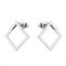 KKJOY Wassertropfen Ohrstecker Edelstahl Geometrische Quadratische Ohrstecker Dreieck Ohrringe Schmuck Geschenk für Frauen Charming Ladies