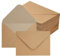 50 Braun Briefumschläge DIN B6, 130 g/m² Kraftpapier Umschläge, 17.6x12.5 cm Einladungumschläge, Pocketfold blanko Kraft-Papier Karten, für Geburtstagskarten, Einladungen, Grußkarten