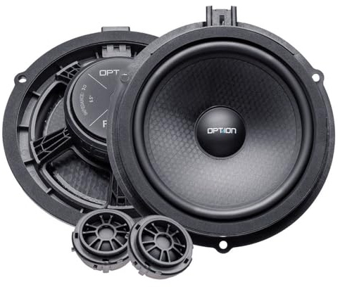 Option Altavoz compatible con Ford Fiesta (MK8/JHH) – 16,5 cm, 50 W RMS, 4 ohmios, 2 vías componentes altavoces (Plug & Play)