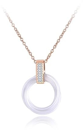 SiVaji Necklace Halskette Ketten Schmuck Herren Frauen Anhänger Necklaceanhänger Hochzeitsketten Damen Collier N19087R-Weiß