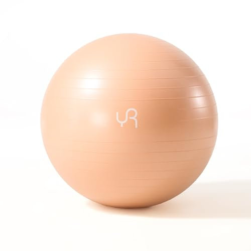 RYTMAT Gymnastikball 55cm Sitzball Schwangerschaft Groß Yoga Ball Büro Ergonomisch Anti-Burst Ball für Fitness Yoga Gymnastik Core Training mit Luft Pumpe