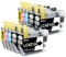 10x LC421 LC421XLPatronen Value Pack Kompatibel mit Brother LC421 LC421XL LC-421XL LC-421XLVAL LC421XLVAL für Brother DCP-J1050DW MFC-J1010DW DCP-J1140DW (4 Schwarz 2 Cyan 2 Gelb 2 Magenta)