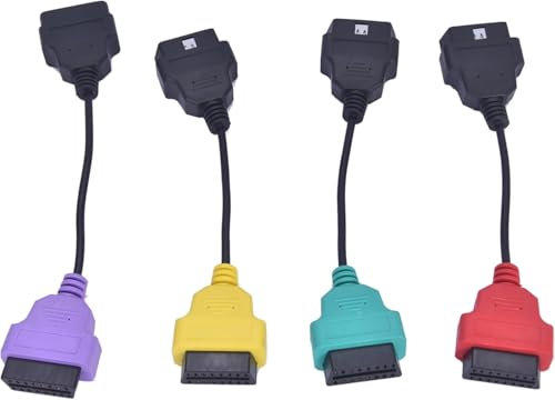 Alchiauto Fi-at ECUScan Multi Adapter Cable For Set For Diagnostic ECU Scan Tool(RedYellowPurpleGreen)