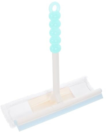 WRITWAA escobilla de Goma Limpiador de Ventanas pequeño escobilla de baño Limpiador de Azulejos escobilla de Ducha para Puertas de Ducha escurridor de baño para Ducha Fibra Fina Blue