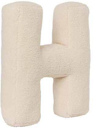 AQCQDQ Buchstabekissen, Kissen als Buchstaben, Waschbar Langlebig Buchstabe Kissen, Kuschelkissen Kinder Buchstabeform Dekokissen Kopfkissen Zierkissen, Kuschelige Kissen Buchstaben (H,40x35x10 cm)