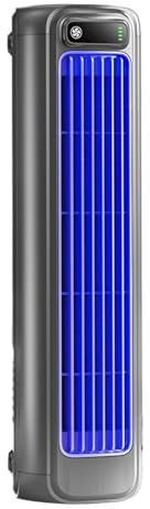 podomax CoolingAce | Klimaanlage Leiser tragbarer Ventilator mit 3 Geschwindigkeiten und wiederaufladbar, ideal für Schlafzimmer, Büro und Zuhause