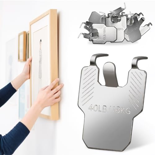 Gancio per Quadri ad Artiglio per Cartongesso, 10 Pezzi Ganci da Parete per Appendere Specchi Foto Poster e Kit per Appendere Quadri - Nessun Danno Gancio da Parete Resistente per Decorazione Camera