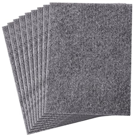 10 Stück Filzgleiter selbstklebend, 16x20cm Filzplatten zum Zuschneiden, 4mm Klebefilz Möbelgleiter, Bodenschutz für Stühle und Möbel